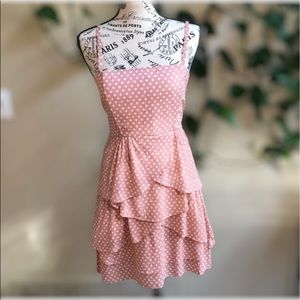 ALICE + OLIVIA Blush Pink Polka Dot Mini Dress | 2